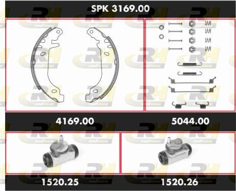 Roadhouse SPK 3169.00 - Bremžu loku komplekts ps1.lv