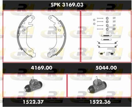 Roadhouse SPK 3169.03 - Bremžu loku komplekts ps1.lv