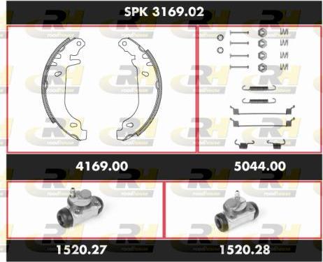 Roadhouse SPK 3169.02 - Bremžu loku komplekts ps1.lv