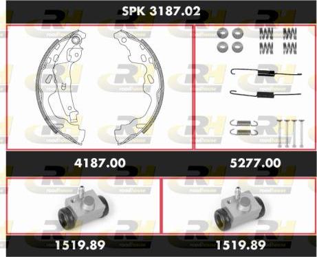 Roadhouse SPK 3187.02 - Bremžu loku komplekts ps1.lv