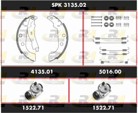 Roadhouse SPK 3135.02 - Bremžu loku komplekts ps1.lv