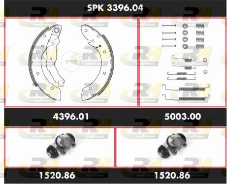 Roadhouse SPK 3396.04 - Bremžu loku komplekts ps1.lv