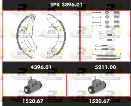 Roadhouse SPK 3396.01 - Bremžu loku komplekts ps1.lv