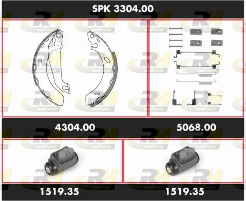 Roadhouse SPK 3304.00 - Bremžu loku komplekts ps1.lv