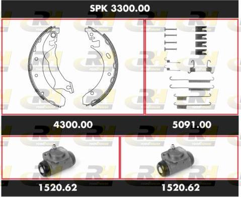 Roadhouse SPK 3300.00 - Bremžu loku komplekts ps1.lv