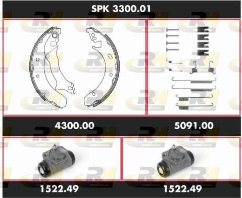 Roadhouse SPK 3300.01 - Bremžu loku komplekts ps1.lv