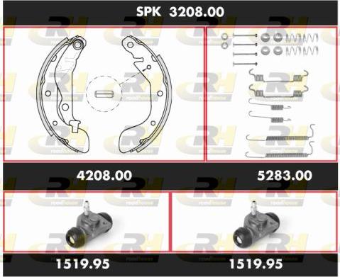 Roadhouse SPK 3208.00 - Bremžu loku komplekts ps1.lv