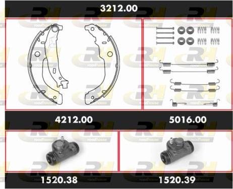 Roadhouse SPK 3212.00 - Bremžu loku komplekts ps1.lv