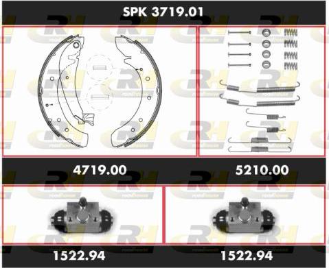 Roadhouse SPK 3719.01 - Bremžu loku komplekts ps1.lv