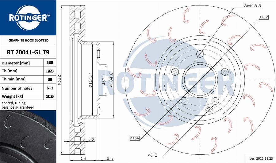 Rotinger RT 20720-GL T9 - Bremžu diski ps1.lv