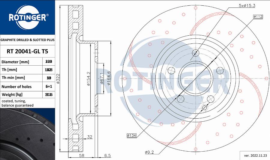 Rotinger RT 20720-GL T5 - Bremžu diski ps1.lv