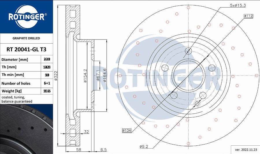 Rotinger RT 20720-GL T3 - Bremžu diski ps1.lv