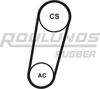 Roulunds Rubber 5K0705T1 - Ķīļrievu siksnu komplekts ps1.lv