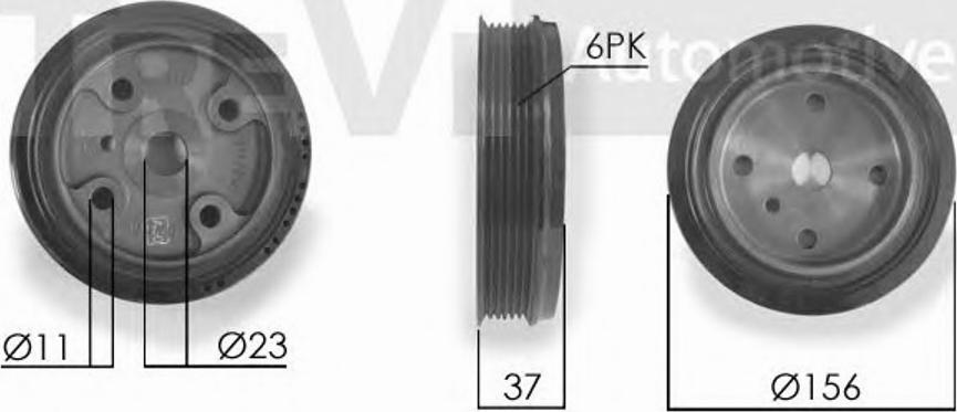 RPK RPK105117 - Piedziņas skriemelis, Kloķvārpsta ps1.lv