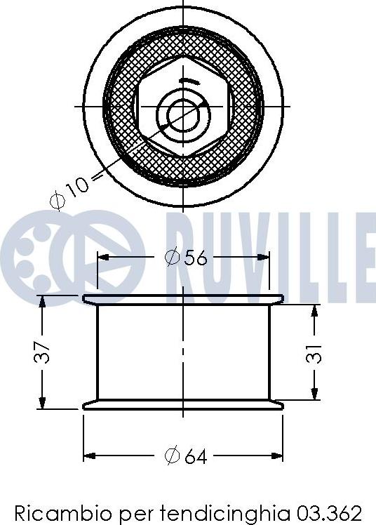 Ruville 540524 - Parazīt / Vadrullītis, Zobsiksna ps1.lv