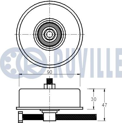 Ruville 540694 - Siksnas spriegotājs, Ķīļsiksna ps1.lv