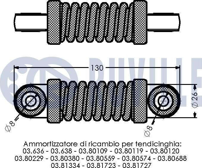 Ruville 540620 - Demferis, Ķīļrievu siksna ps1.lv