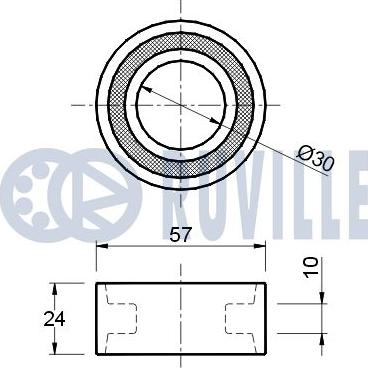 Ruville 540047 - Spriegotājrullītis, Gāzu sadales mehānisma piedziņas siksna ps1.lv