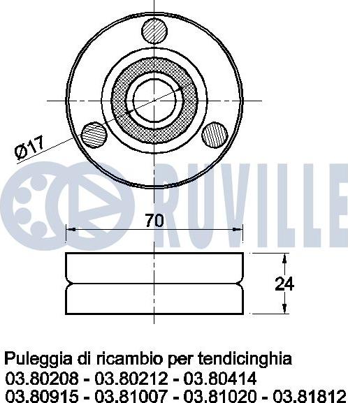 Ruville 540898 - Parazīt / Vadrullītis, Ķīļrievu siksna ps1.lv