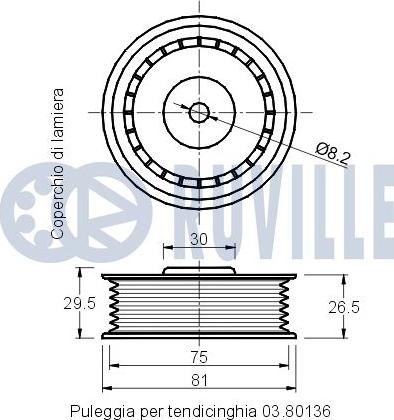 Ruville 540804 - Parazīt / Vadrullītis, Ķīļrievu siksna ps1.lv