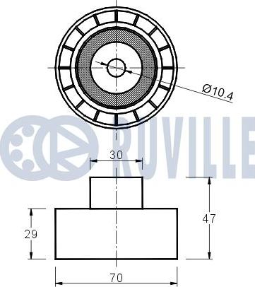 Ruville 540803 - Parazīt / Vadrullītis, Zobsiksna ps1.lv