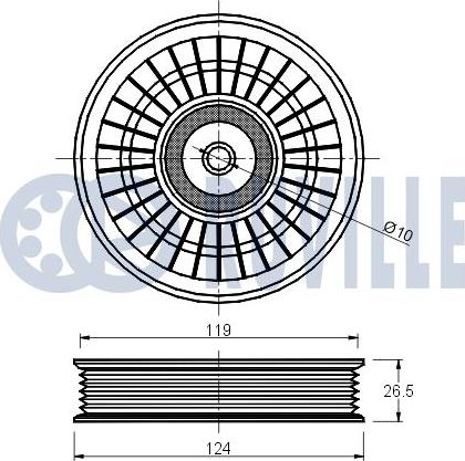 Ruville 540823 - Parazīt / Vadrullītis, Ķīļrievu siksna ps1.lv