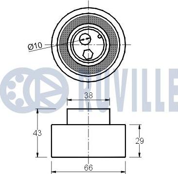 Ruville 540317 - Spriegotājrullītis, Gāzu sadales mehānisma piedziņas siksna ps1.lv