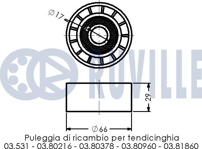 Ruville 540288 - Parazīt / Vadrullītis, Ķīļrievu siksna ps1.lv