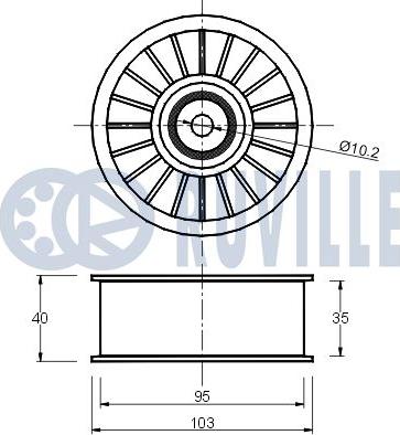 Ruville 540222 - Parazīt / Vadrullītis, Ķīļrievu siksna ps1.lv