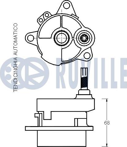 Ruville 540753 - Siksnas spriegotājs, Ķīļsiksna ps1.lv