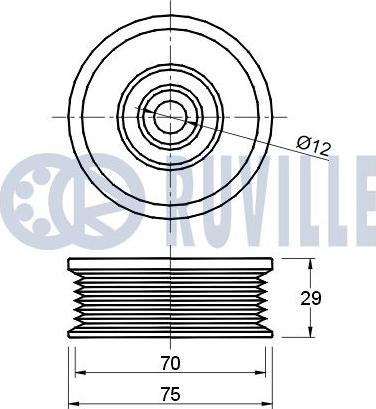 Ruville 541560 - Parazīt / Vadrullītis, Ķīļrievu siksna ps1.lv