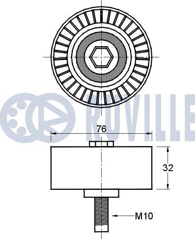 Ruville 541582 - Parazīt / Vadrullītis, Zobsiksna ps1.lv