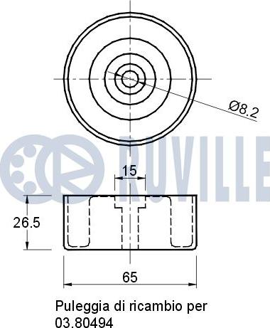 Ruville 541678 - Parazīt / Vadrullītis, Ķīļrievu siksna ps1.lv