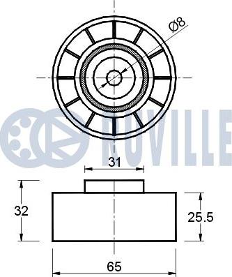 Ruville 541134 - Parazīt / Vadrullītis, Ķīļrievu siksna ps1.lv