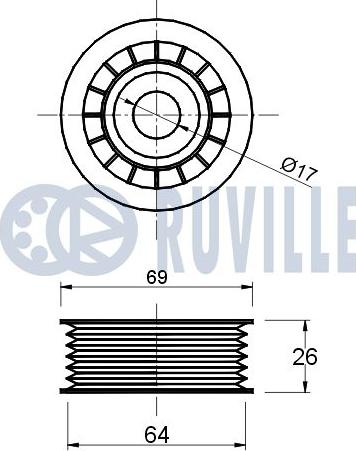 Ruville 541136 - Parazīt / Vadrullītis, Ķīļrievu siksna ps1.lv