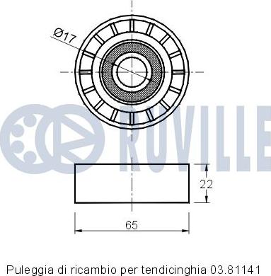 Ruville 541841 - Parazīt / Vadrullītis, Ķīļrievu siksna ps1.lv