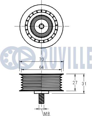 Ruville 541802 - Parazīt / Vadrullītis, Ķīļrievu siksna ps1.lv