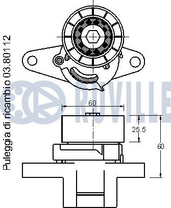 Ruville 541377 - Siksnas spriegotājs, Ķīļsiksna ps1.lv