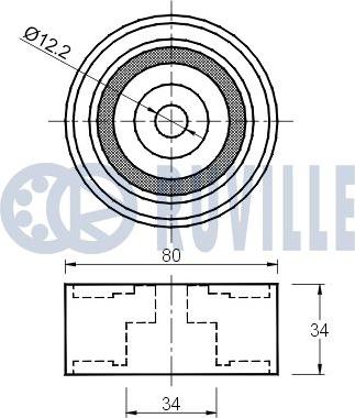 Ruville 541715 - Parazīt / Vadrullītis, Zobsiksna ps1.lv