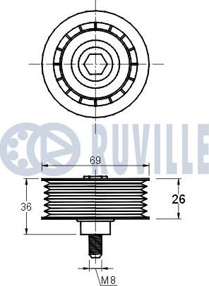 Ruville 541781 - Parazīt / Vadrullītis, Ķīļrievu siksna ps1.lv