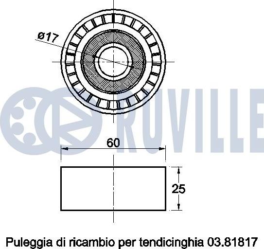 Ruville 542520 - Parazīt / Vadrullītis, Ķīļrievu siksna ps1.lv