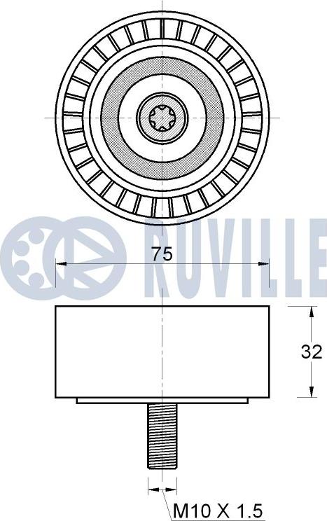 Ruville 542655 - Parazīt / Vadrullītis, Ķīļrievu siksna ps1.lv