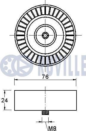 Ruville 542058 - Parazīt / Vadrullītis, Ķīļrievu siksna ps1.lv