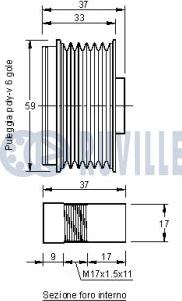 Ruville 542101 - Piedziņas skriemelis, Ģenerators ps1.lv