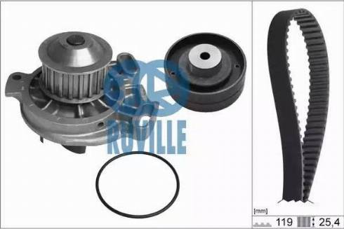 Ruville 55401711 - Ūdenssūknis + Zobsiksnas komplekts ps1.lv