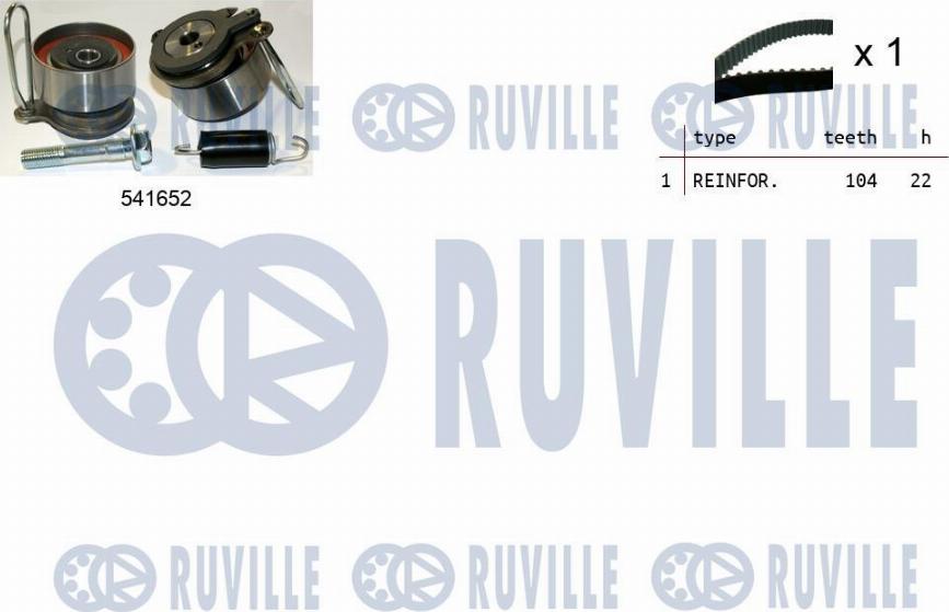 Ruville 550409 - Zobsiksnas komplekts ps1.lv