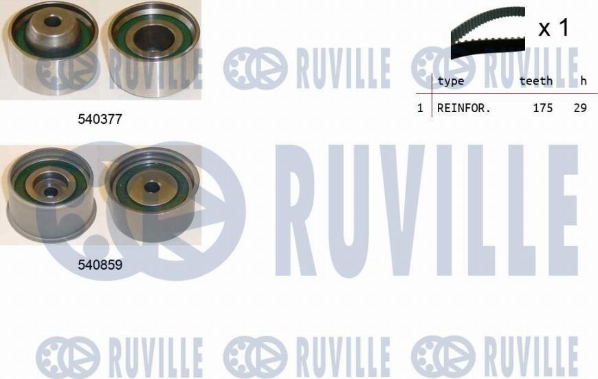 Ruville 550405 - Zobsiksnas komplekts ps1.lv