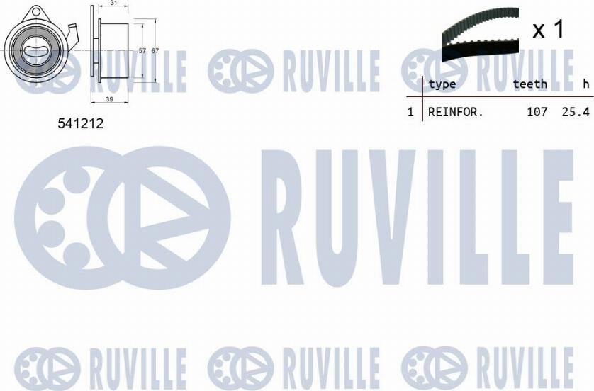 Ruville 550417 - Zobsiksnas komplekts ps1.lv