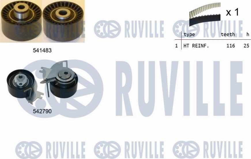 Ruville 550427 - Zobsiksnas komplekts ps1.lv