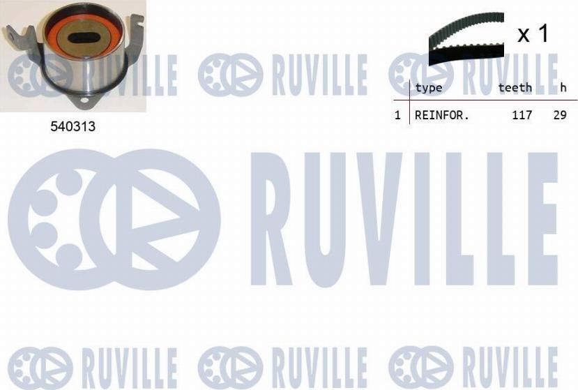 Ruville 550473 - Zobsiksnas komplekts ps1.lv